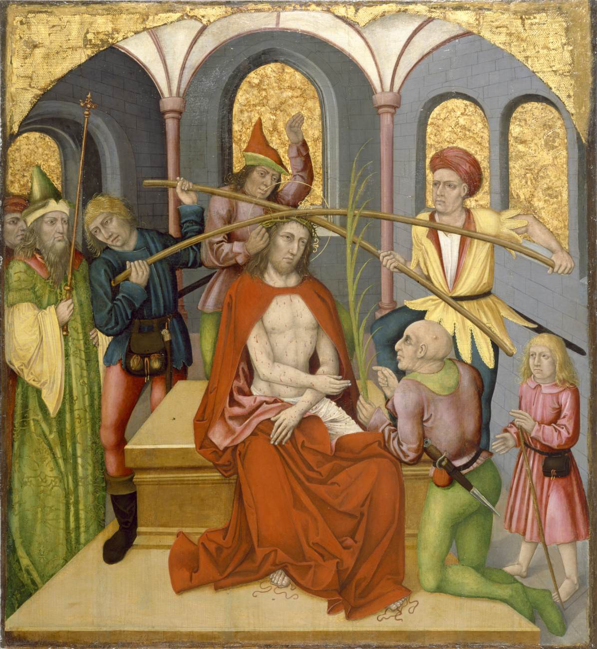 Retable de la Passion du Christ : Le Christ moqué