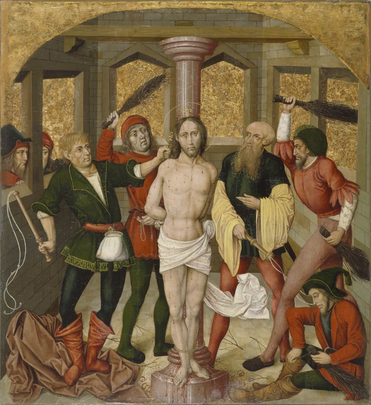 Altarpiece avec la Passion du Christ: Flagellation