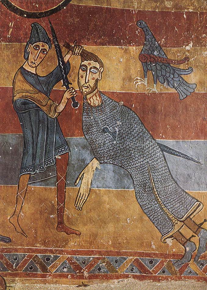 Le combat entre David et Goliath (détail)